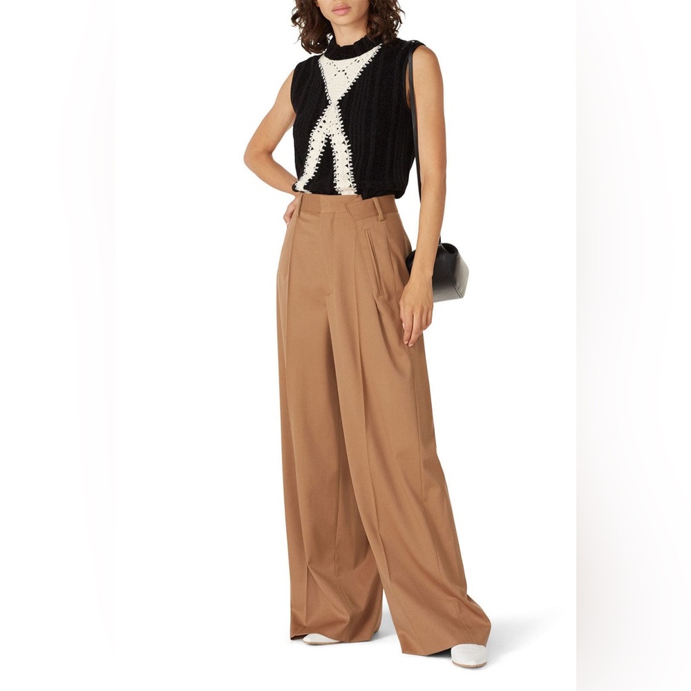 THAKOON COLLECTIVE Crochet Knit Sleeveless Top Size S Designer #60